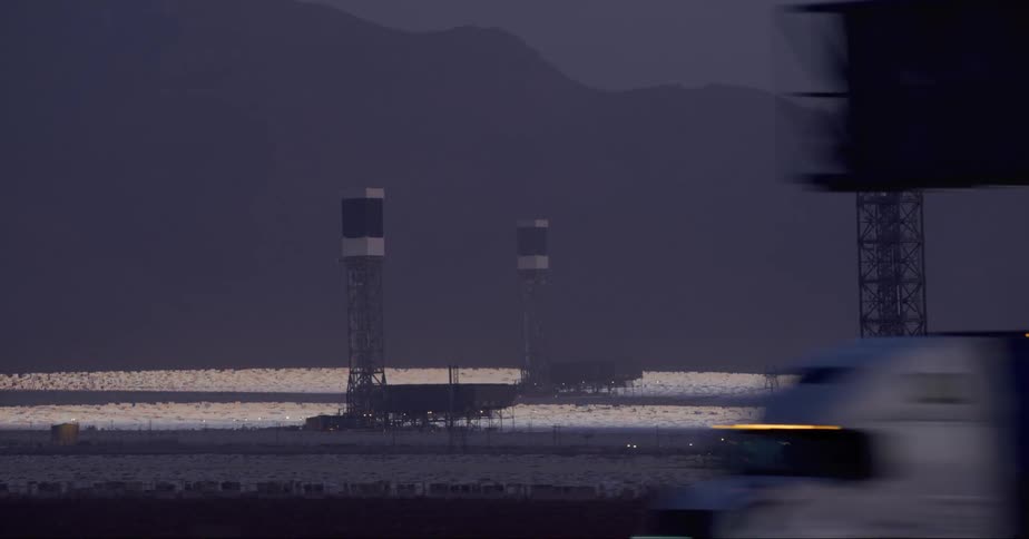 Tall towers are all by the mountains