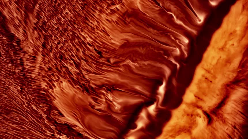 A surface that is being burned with fire and lava