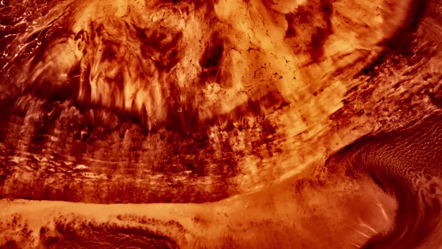 The surface of a star that has a large lava explosion