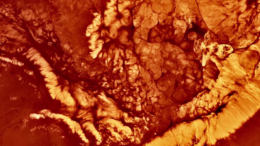 An abstract object with some flames and fire is exploding