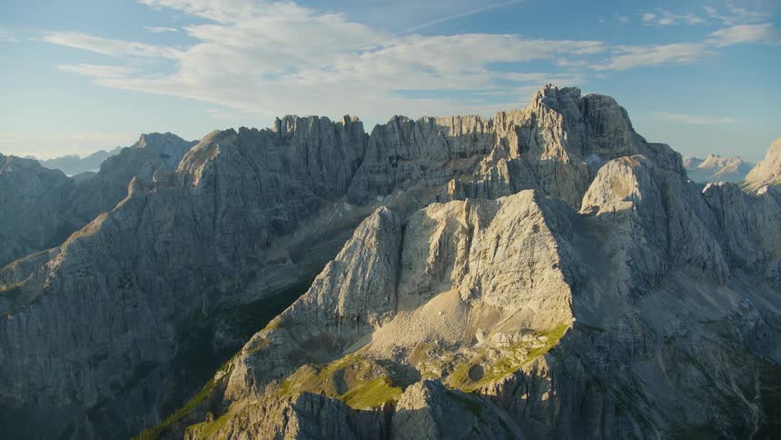 Landscape of mountains on a sunny day