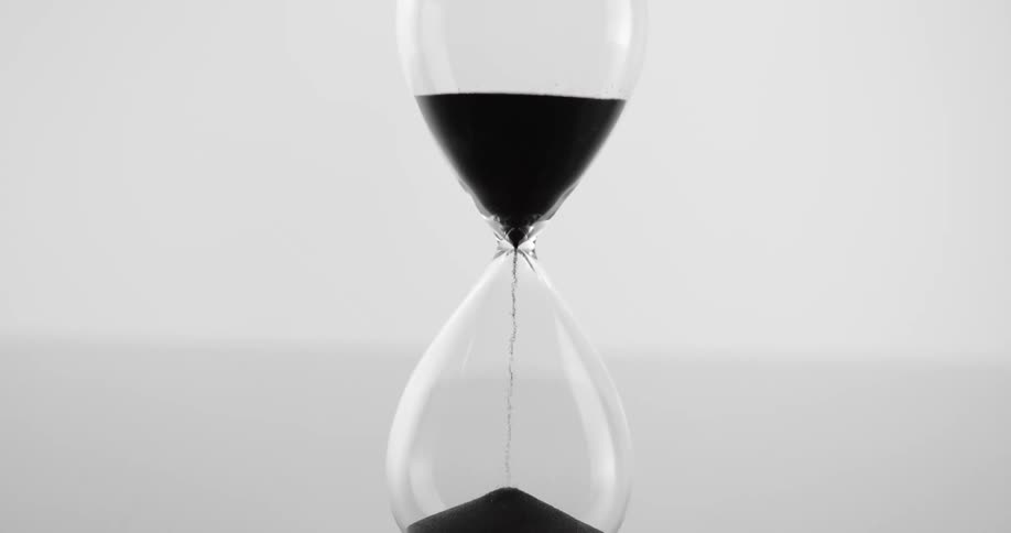 The hourglass is counting down time