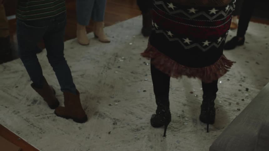 People are dancing at a party