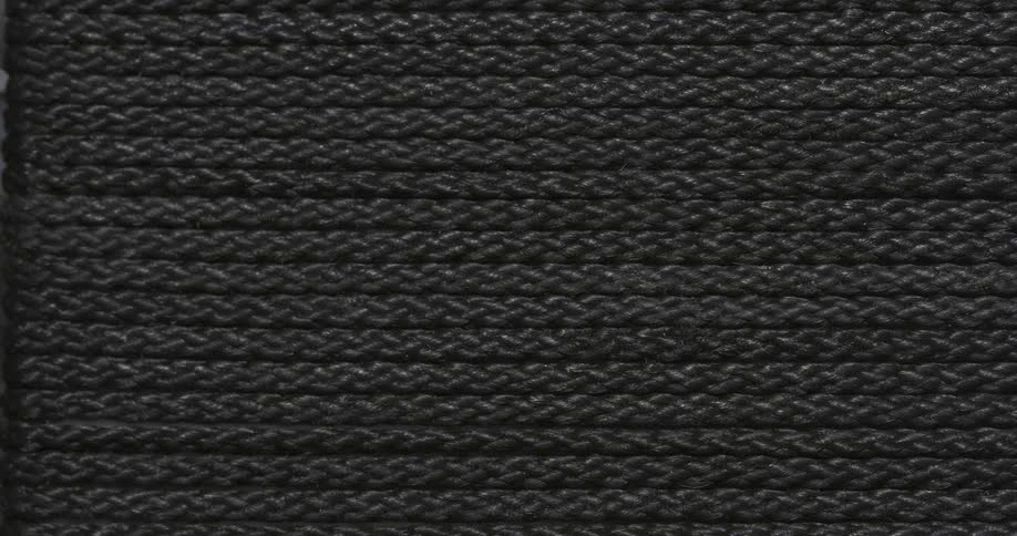 Extreme closeup of black linen threads