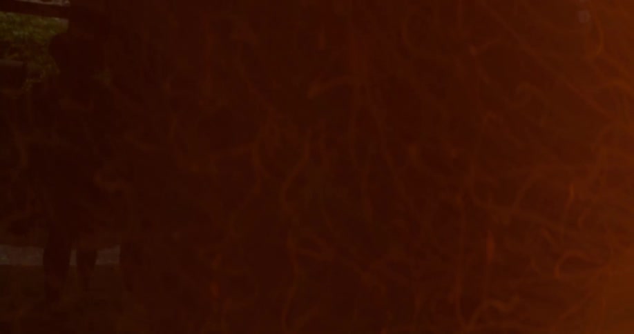 Abstract red glass object