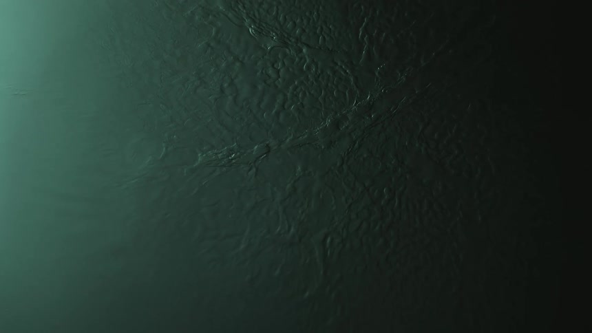 Close up of abstract green water texture