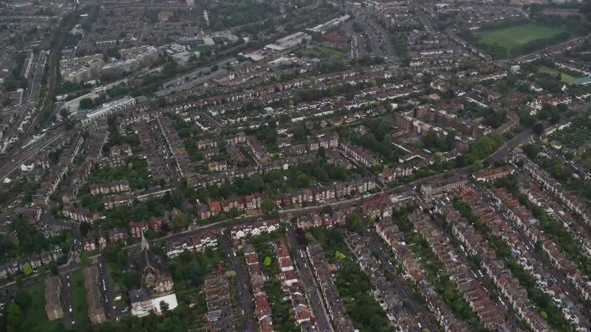 The suburbs are full of homes