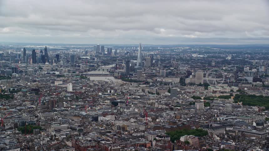 The city is full of many buildings
