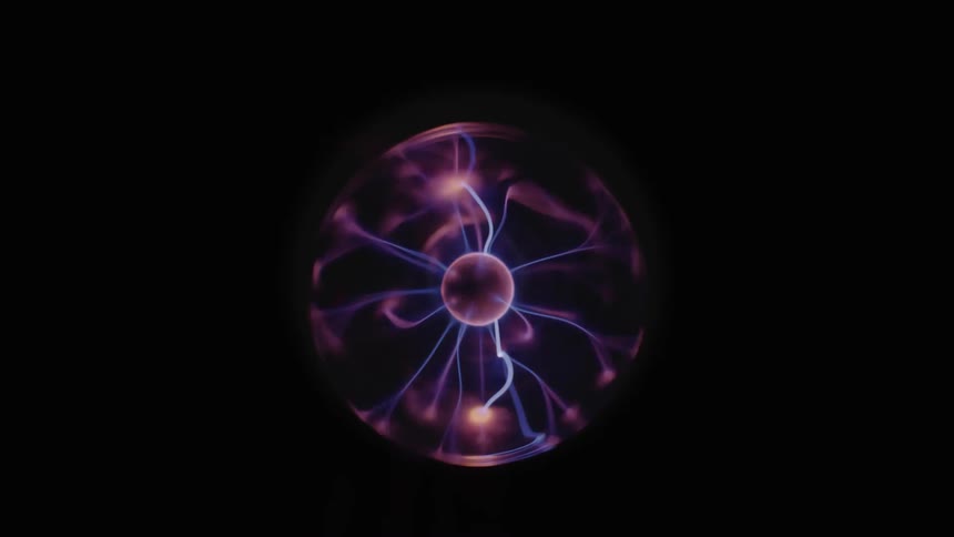 Light show from plasma ball