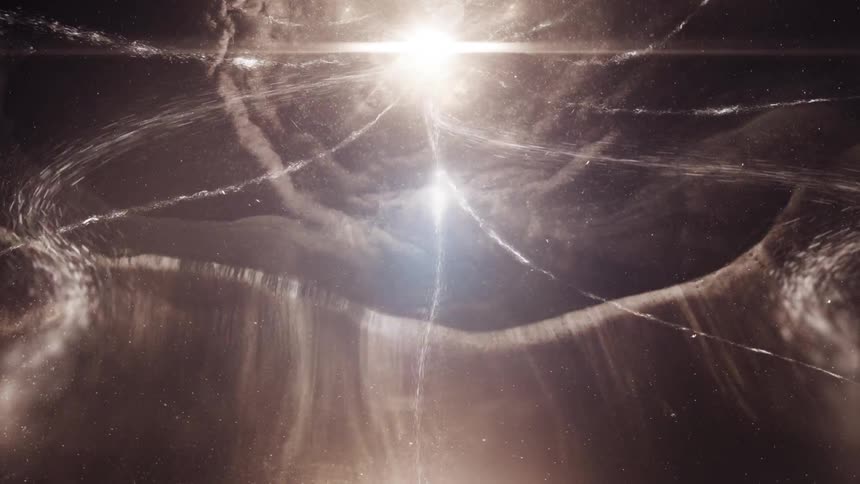 Gamma rays coming out of a cosmic explosion in outer space