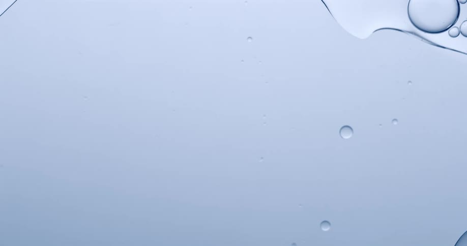 Water and bubbles spread around