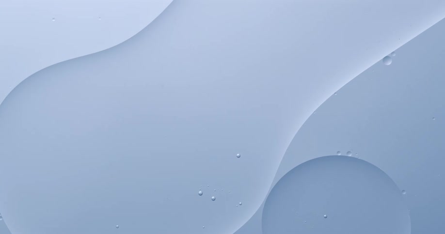 One fluid floats over another both containing small bubbles