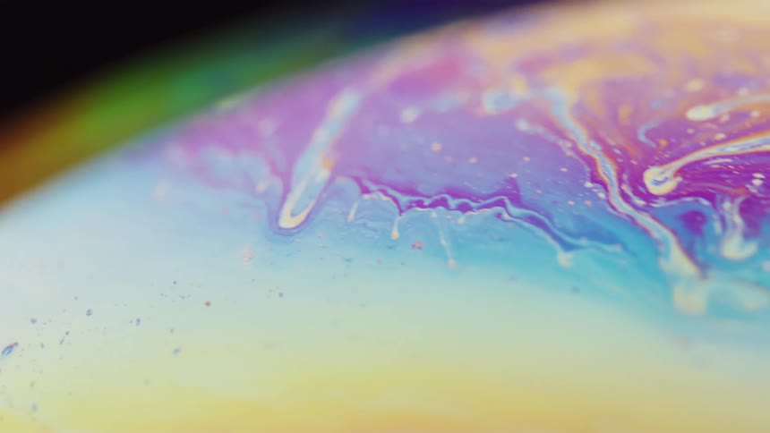 Abstract colorful sphere spinning