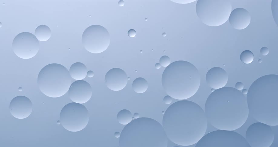 Small bubbles forming in an abstract liquid