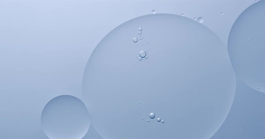 Big light blue bubbles floating