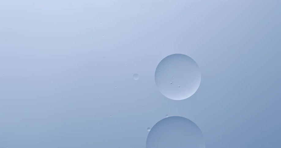 The bubbles move around in the water