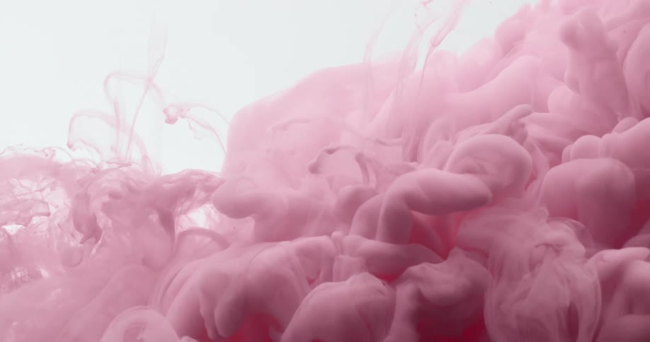 Pink clouds rise up