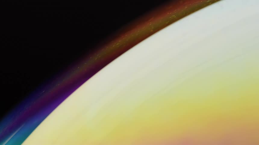 The yellow planet has an atmosphere