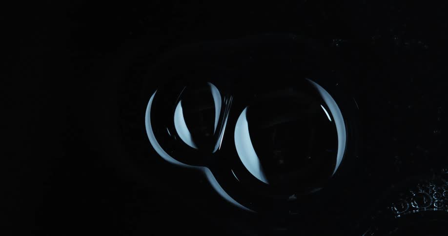 Abstract bubbles on a black background