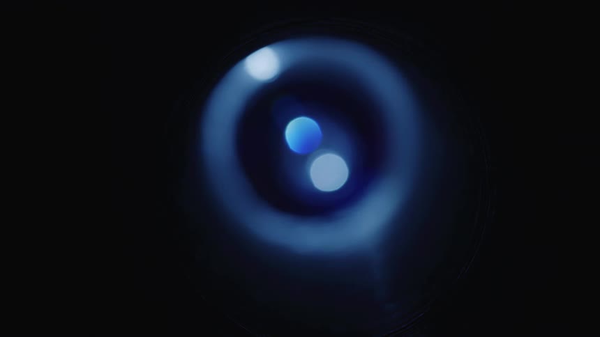 White light in a dark circle
