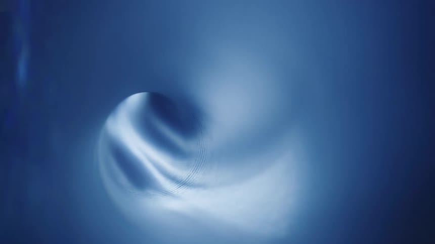 Blue light spectrum in a spiral