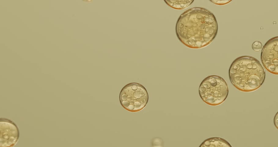 Abstract water bubbles falling