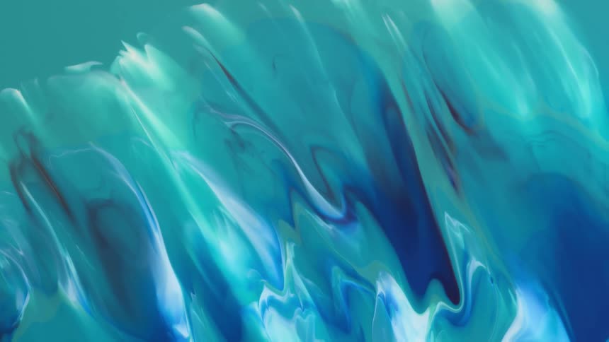 The blue colors move in a wave