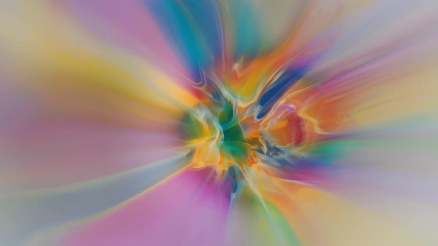 Colorful dense abstract art in motion