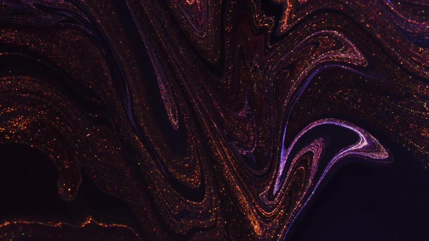 Liquid dense glossy and abstract texture in motion