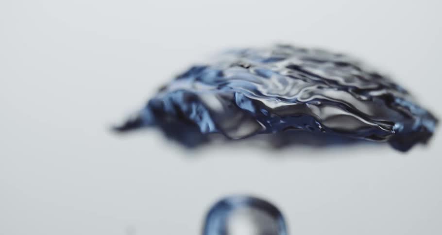 Abstract water bubbles rising
