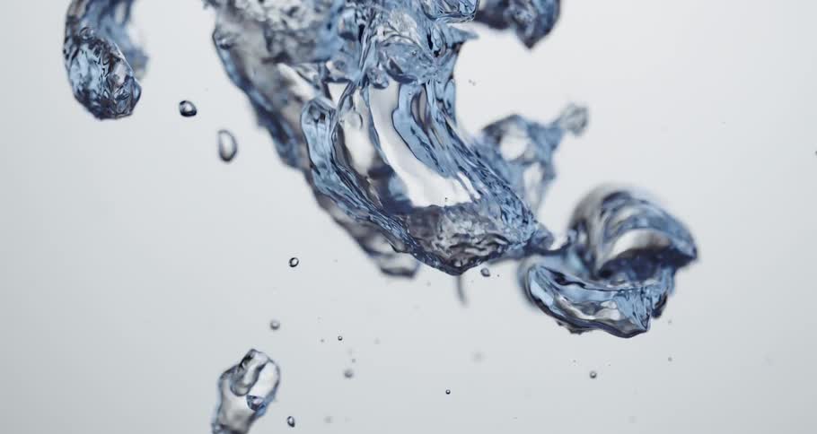 Abstract water bubbles rising