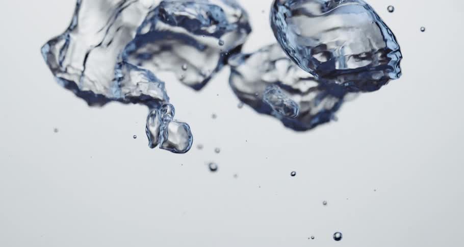Abstract water bubbles rising