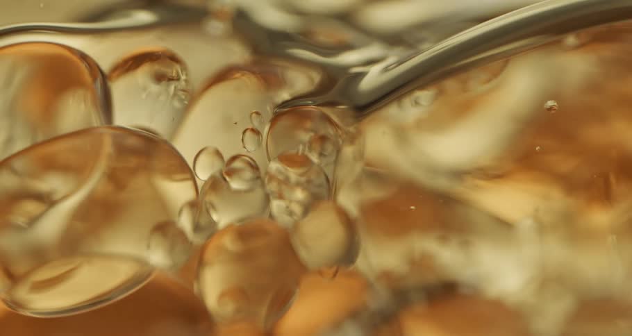 An oily floating liquid