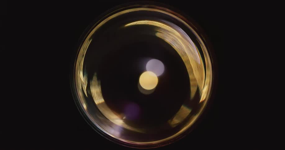 A rotating oval light