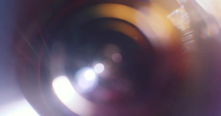 Abstract lens flare reflections