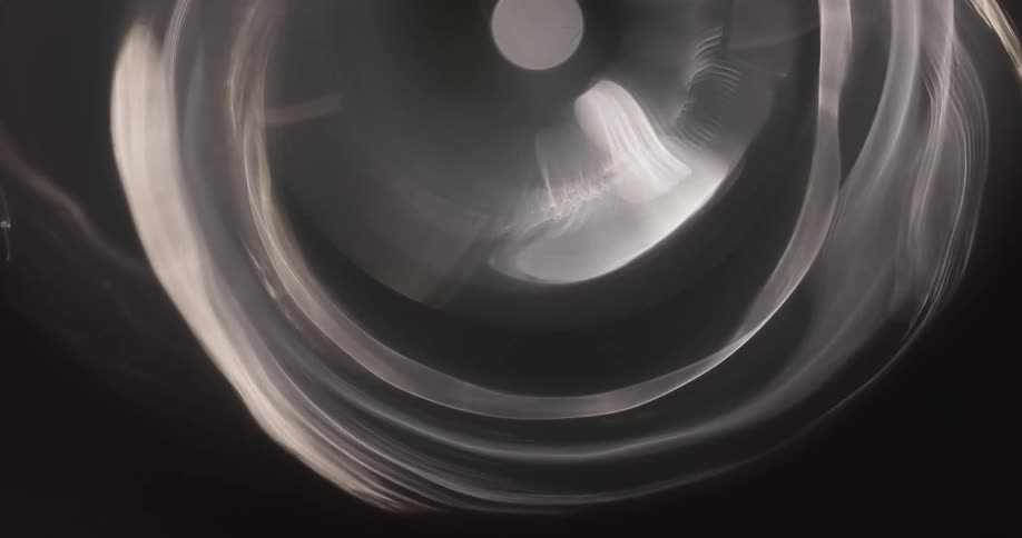 Reflection of light on abstract circles