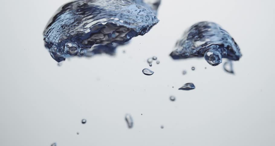 Abstract water bubbles rising