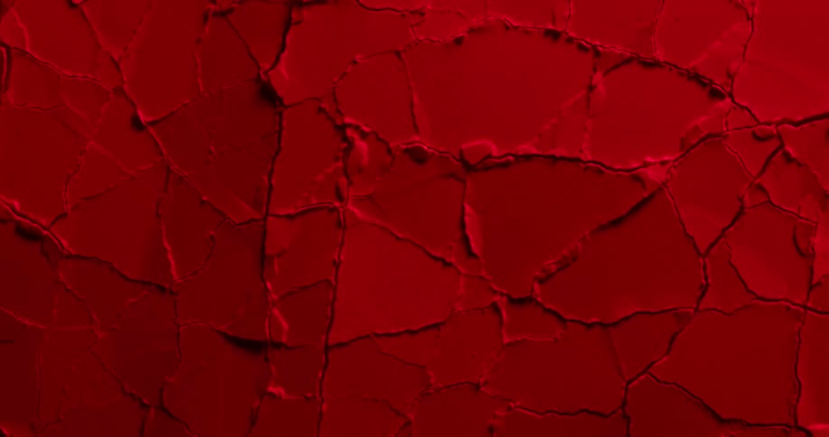 Abstract red soil cracking