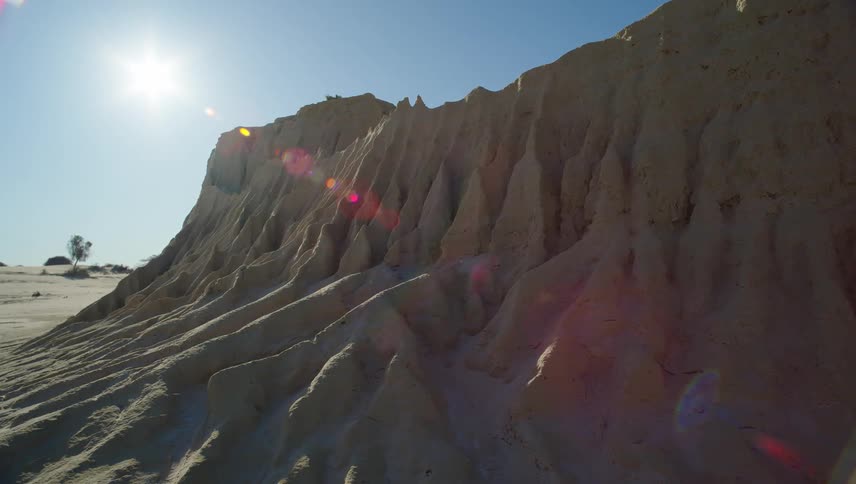 Small sand dune in a dry landscape