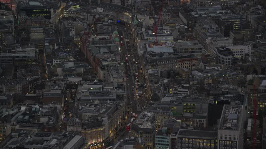 Heavy traffic is moving through the city