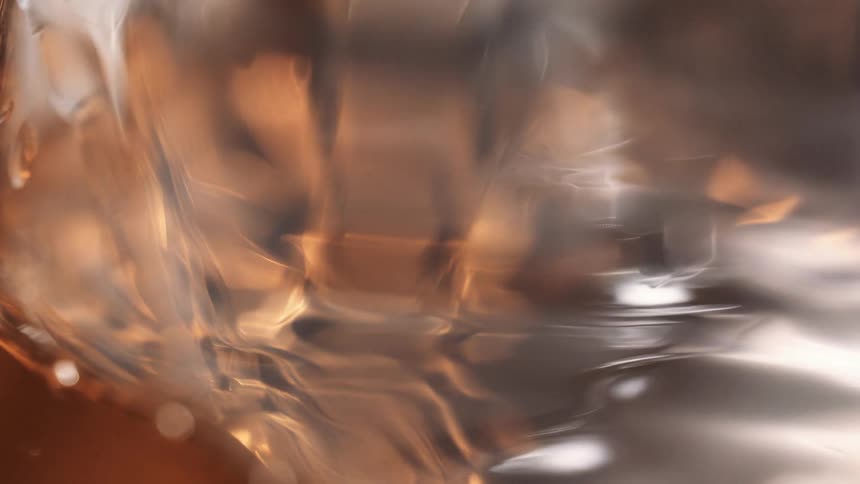 Close up of brown liquid