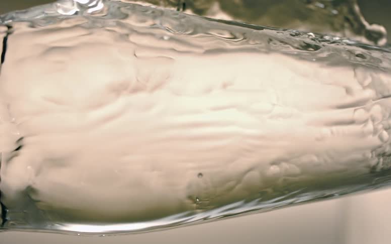 Clear water in abstract motion