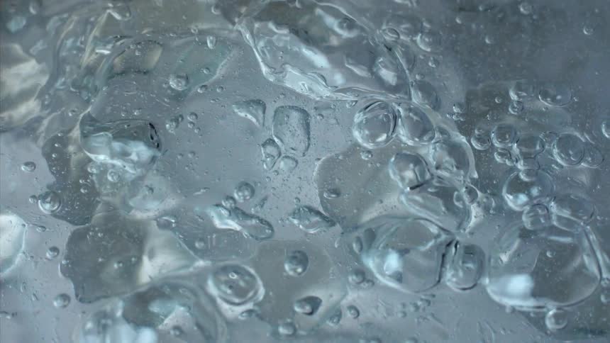 Several bubbles bubbling in a viscous liquid