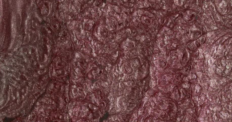 Flowing abstract liquid glitter inks with shiny reflecting particles