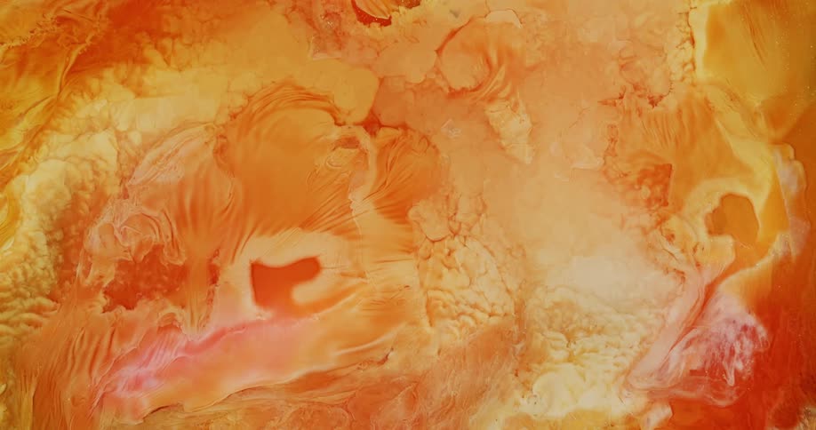 Abstract shapes created with flowing pearl inks background