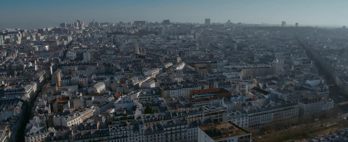 Aerial view of a large city during the day