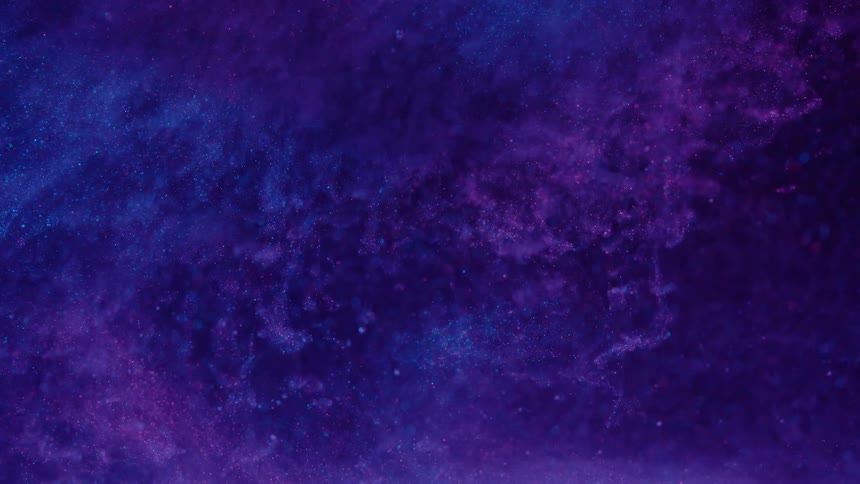 Floating abstract liquid metallic inks with neon lighting background