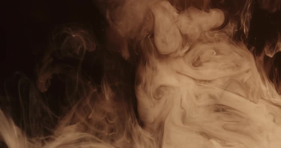 Abstract smoke in motion on a black background