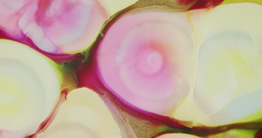 Liquid Abstract Of Flowing Inks