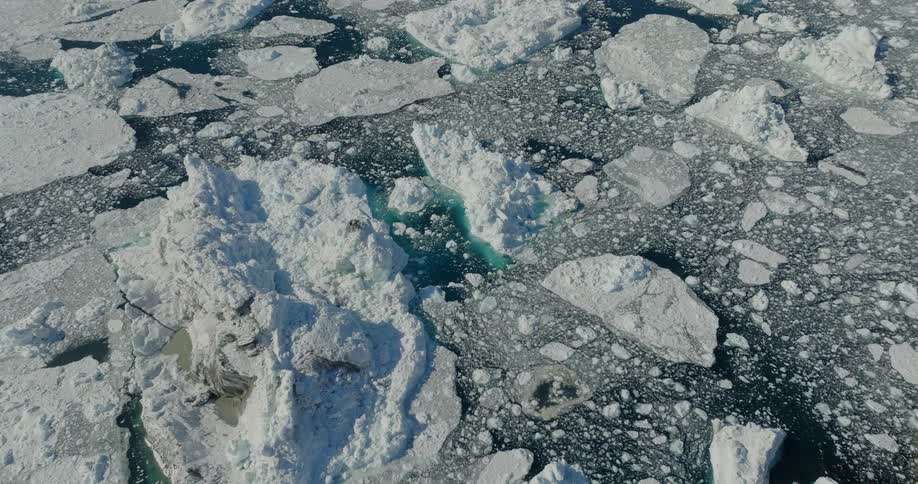 Ice in the arctic ocean